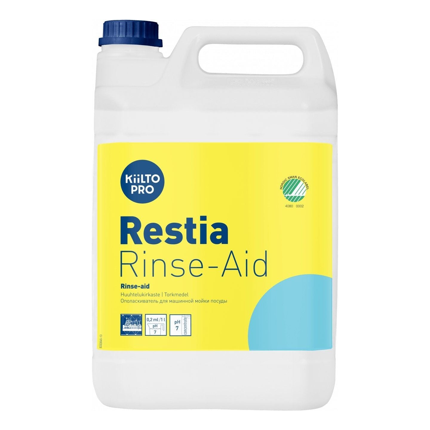 Kiilto Pro Restia Rinse - aid afspændingsmiddel 5 Liter / 20 Liter - Sikkerhedsgiganten