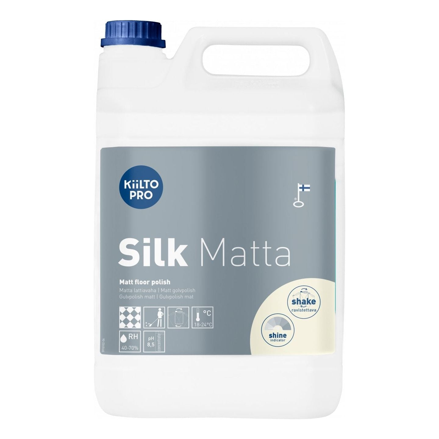 Kiilto Pro Silk Matta skridhæmmende polish 5 Liter - Sikkerhedsgiganten