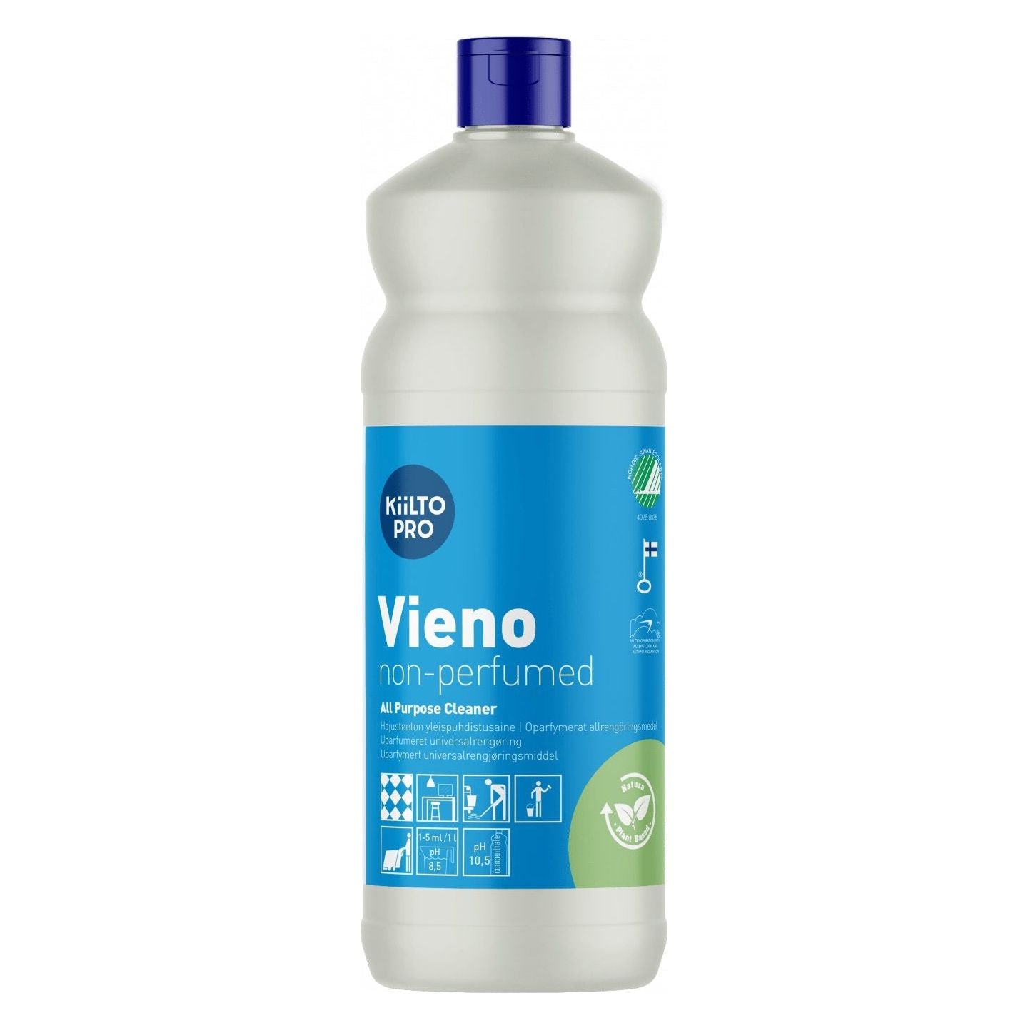 Kiilto Pro Vieno universalrengøringsmiddel Uparfumeret 1 Liter / 5 Liter - Sikkerhedsgiganten