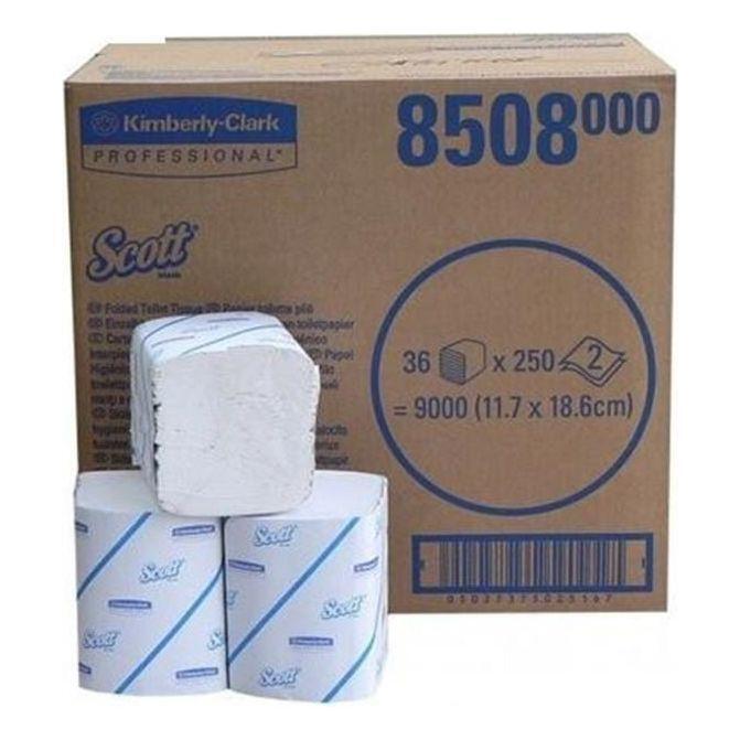 Kimberly - Clark 8508 Scott bulk toiletpapir 2 lag 36 x 250 stk. - Sikkerhedsgiganten
