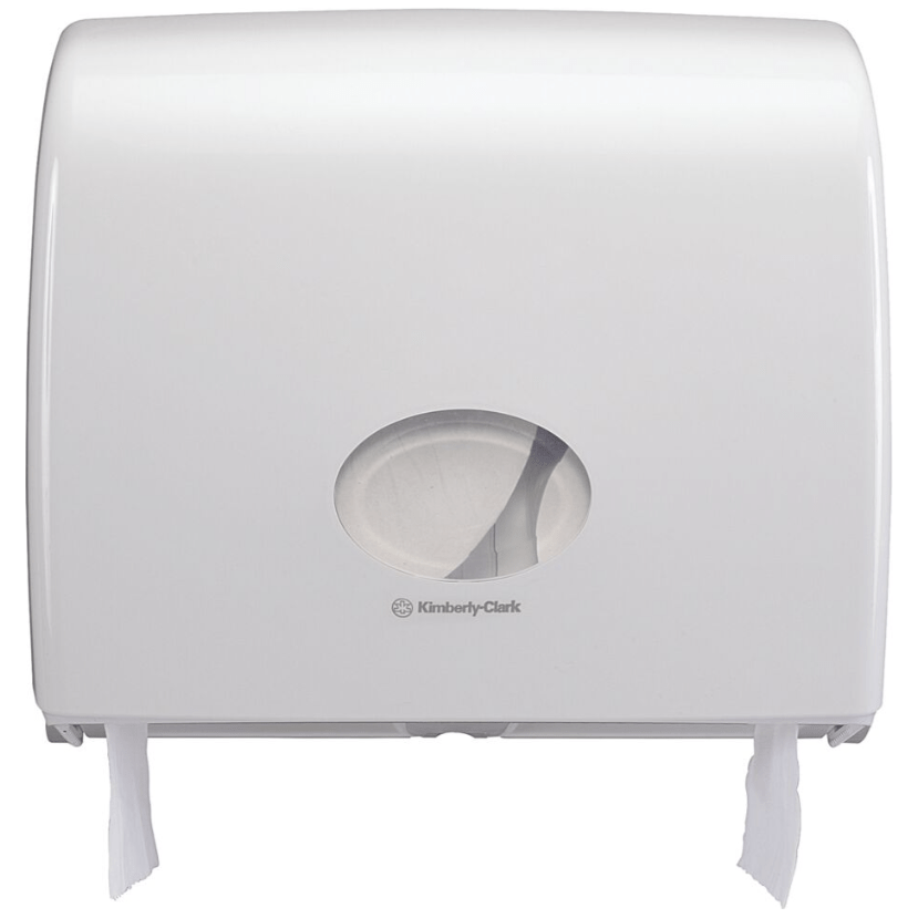 Kimberly - Clark Aquarius midi jumbo toiletpapir dispenser hvid - Sikkerhedsgiganten