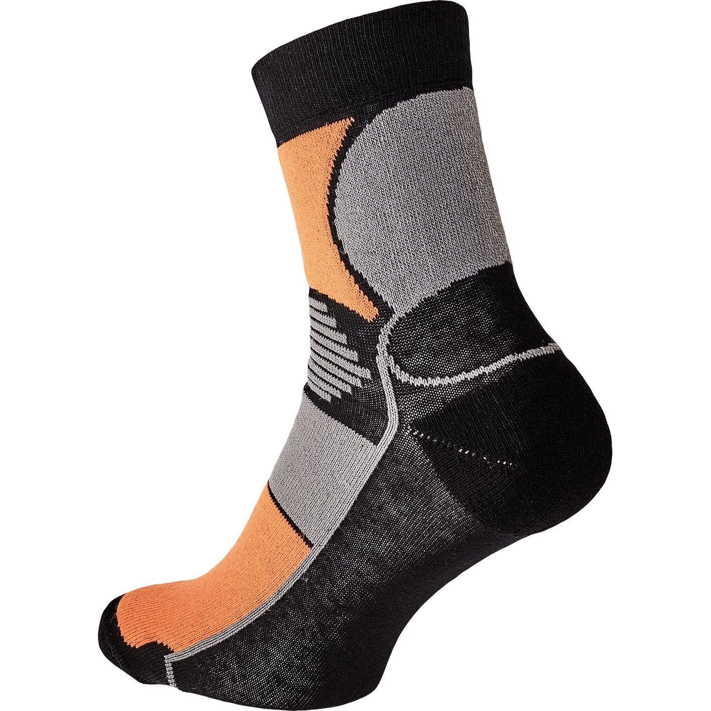 Knoxfield Basic strømper sort/orange - Sikkerhedsgiganten