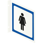 L - skilt Dame toilet 131051ANN - Sikkerhedsgiganten