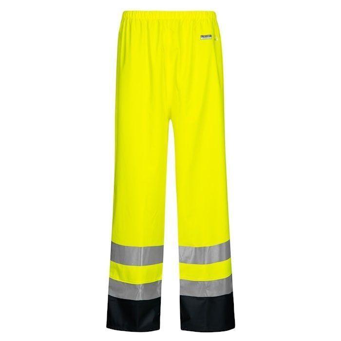 Lyngsøe brandhæmmende Hi - vis regnbukser PU FR - LR3052 - Sikkerhedsgiganten