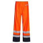 Lyngsøe brandhæmmende Hi - vis regnbukser PU FR - LR3052 - Sikkerhedsgiganten