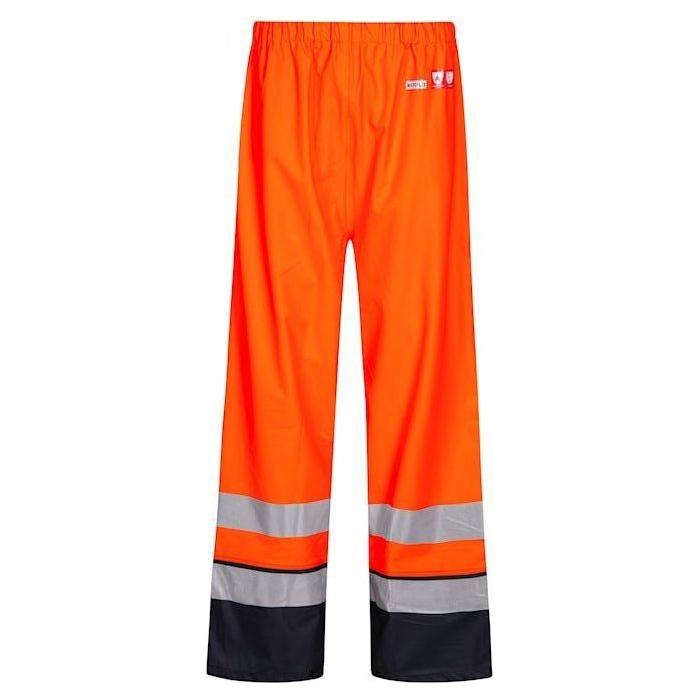 Lyngsøe brandhæmmende Hi - vis regnbukser PU FR - LR3052 - Sikkerhedsgiganten