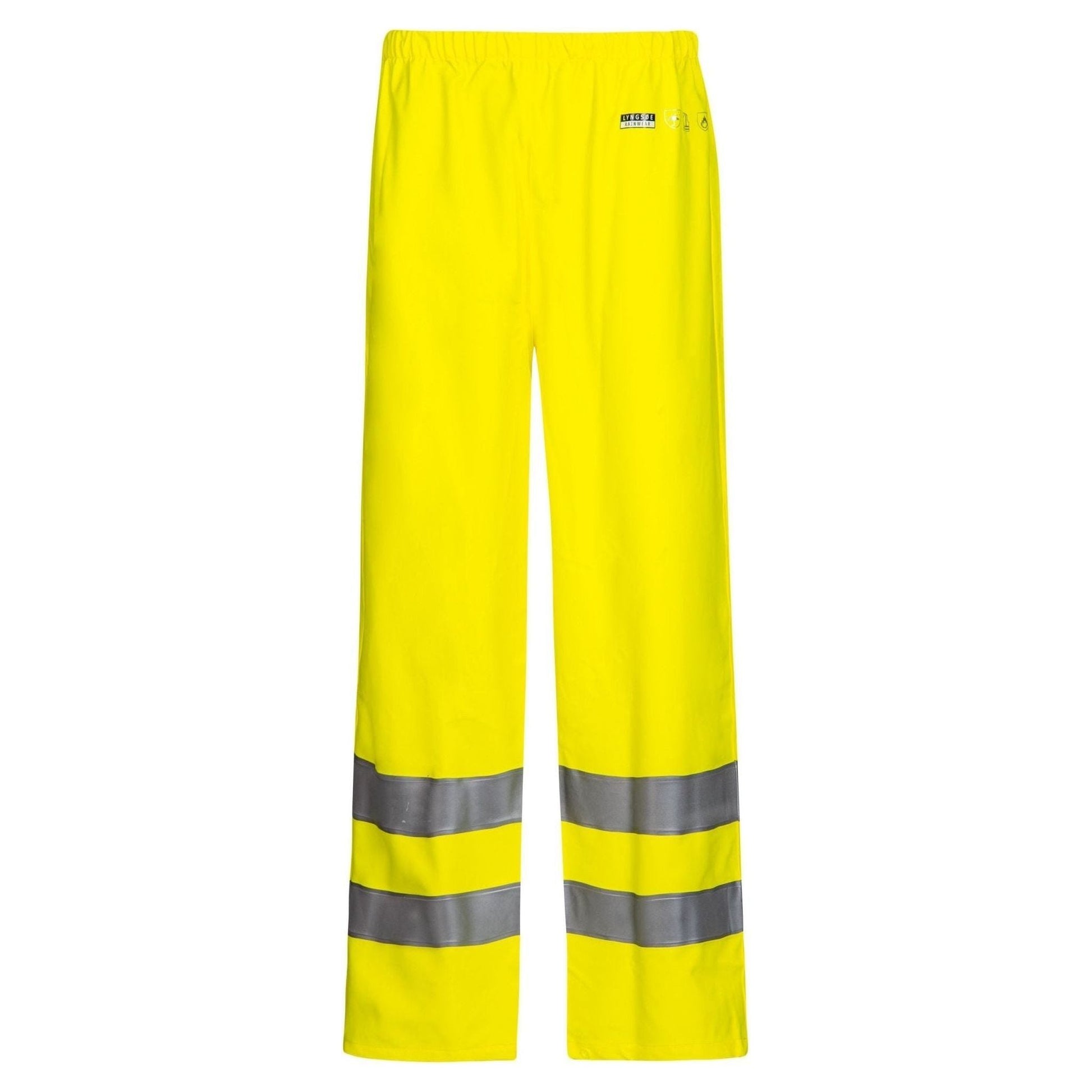 Lyngsøe brandhæmmende Hi - vis regnbukser PU/PVC FR - LR252 - Sikkerhedsgiganten