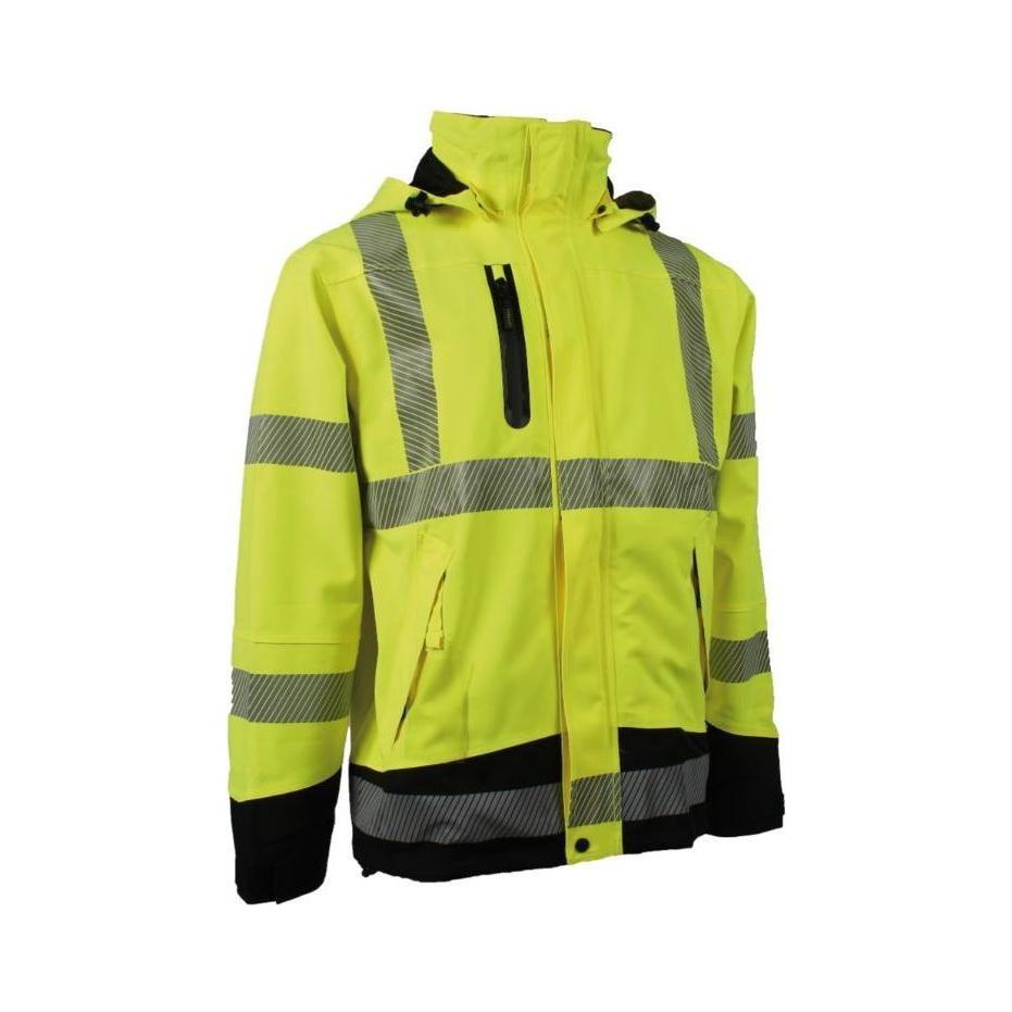Lyngsøe Hi - vis åndbar regnjakke 4WS - 5057 - Sikkerhedsgiganten