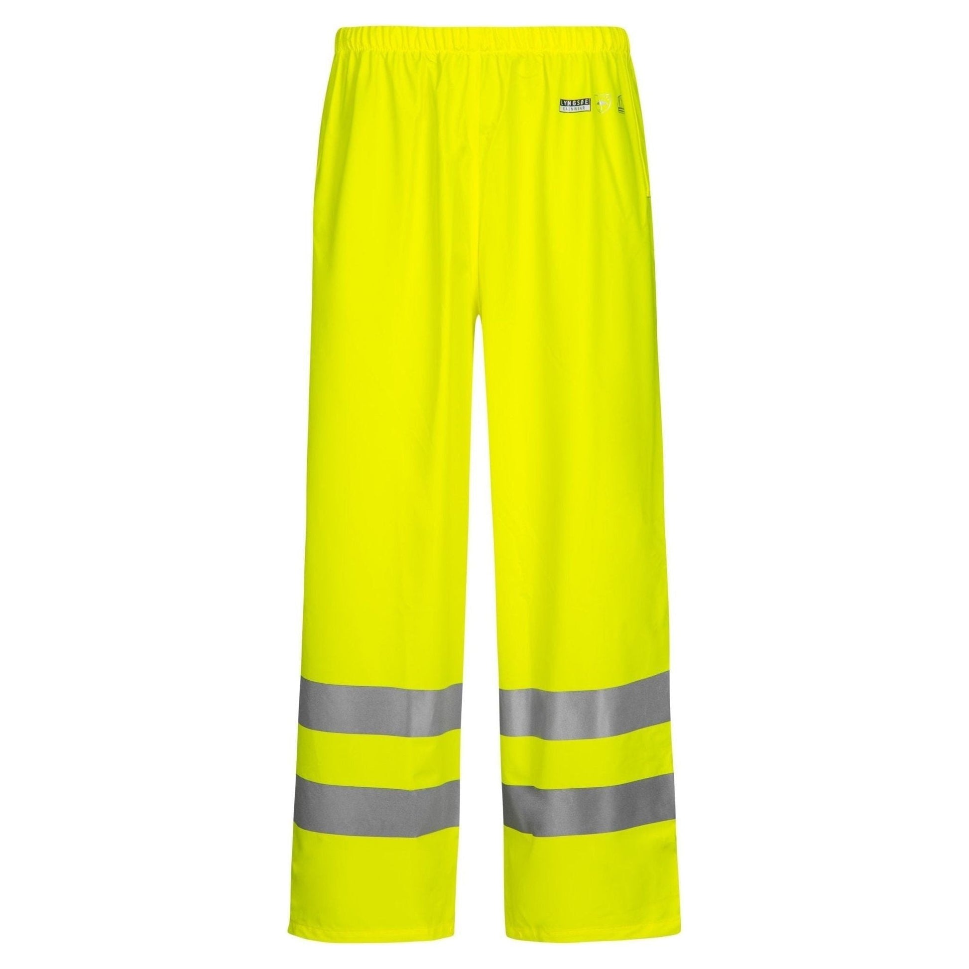 Lyngsøe hi - vis regnbukser i PU kvalitet LR52 - Sikkerhedsgiganten