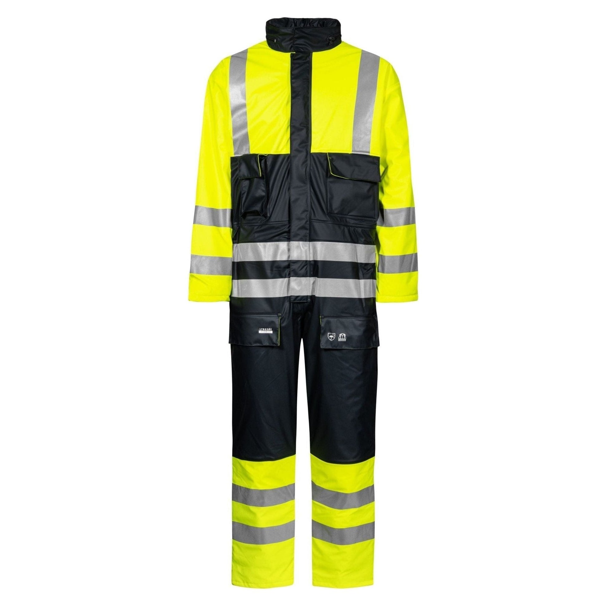 Lyngsøe Hi - vis vinterkedeldragt i Pu kvalitet med quiltet foer LR33 - Sikkerhedsgiganten
