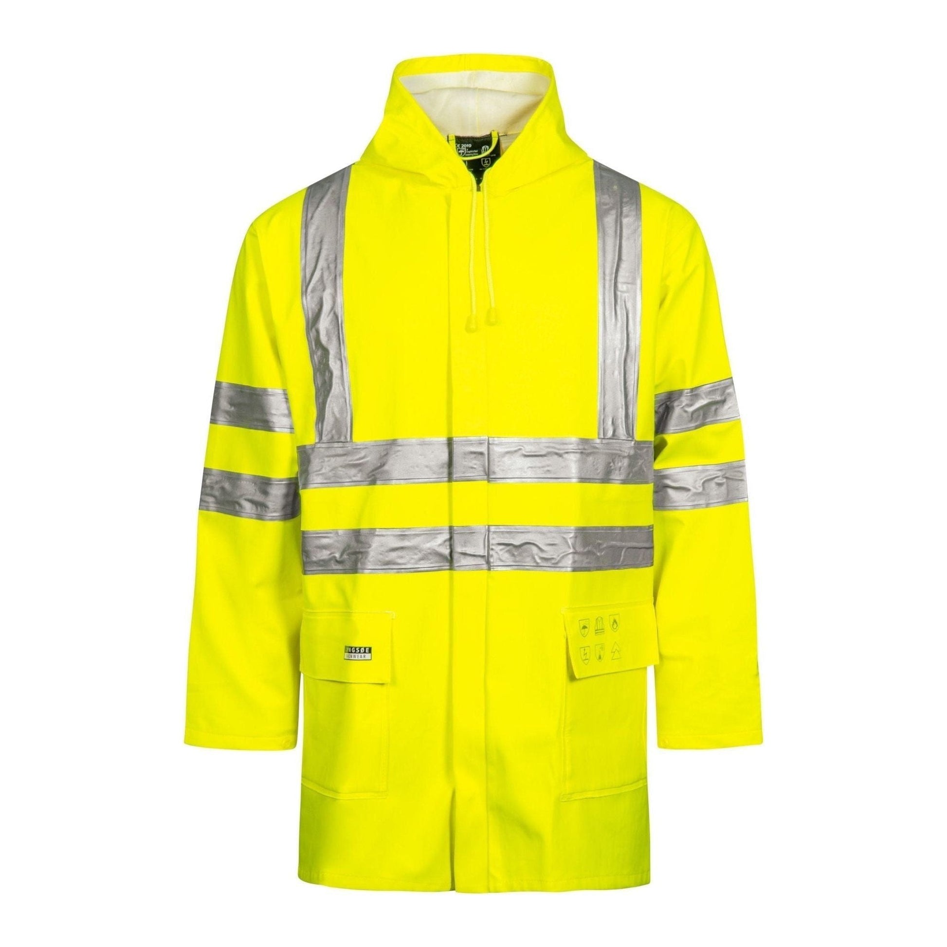 Lyngsøe Multinorm hi - vis jakke i ekstra kraftig PVC kvalitet ARC - LR4055 - Sikkerhedsgiganten