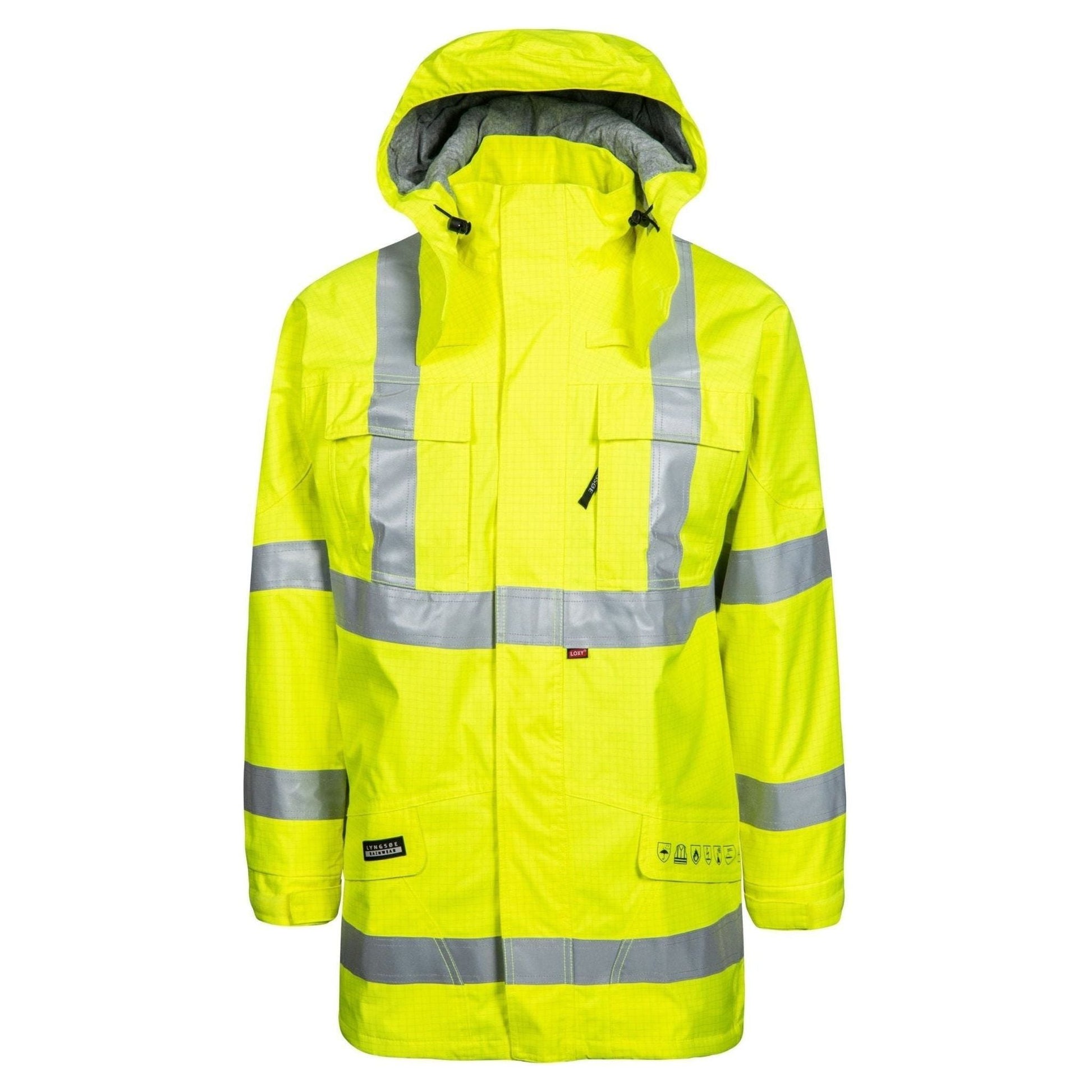 Lyngsøe multinorm Hi - vis jakke rivfast med foer ARC - LR17055 - Sikkerhedsgiganten