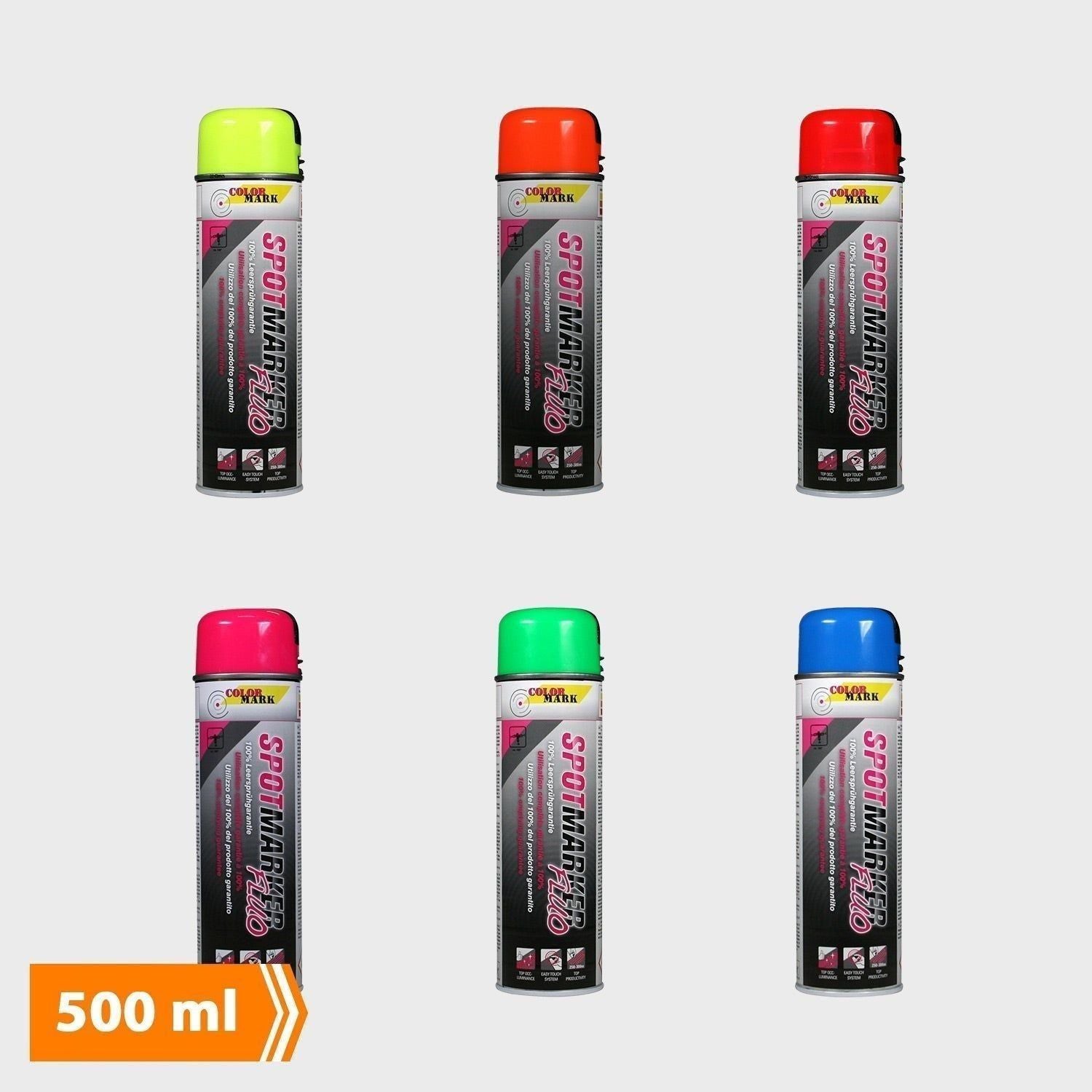 Markeringsspray Colormark fluorescerende 500 ml. - Sikkerhedsgiganten