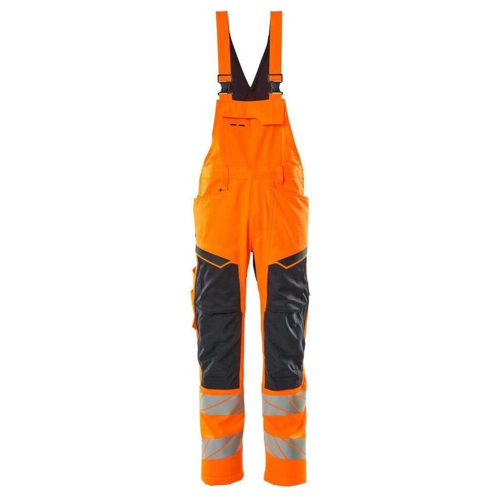 Mascot® Accel. Safe - Overall med Knælommer, stretch - zoner - 19569 - 236 - hi - vis orange/mørk marine - Sikkerhedsgiganten