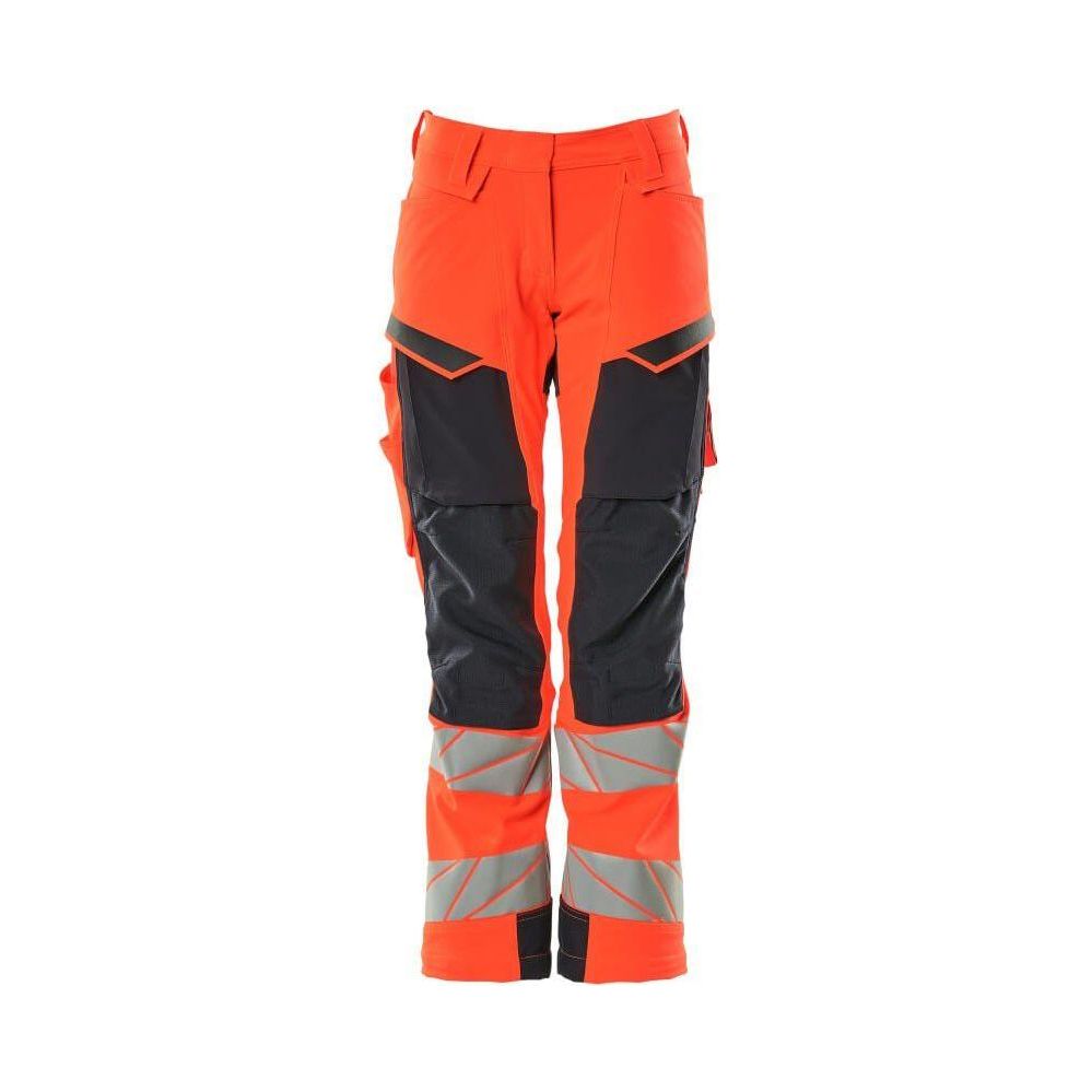 Mascot® Accelerate Safe arbejdsbukser dame pasform DIAMOND,stretch - 19078 - 511 - 22210 hi - vis rød/mørk marine