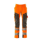 Mascot® Accelerate Safe Arbejdsbukser med knælommer Full Stretch 19279 - 510 - 1418 hi - vis orange /mørk antracit