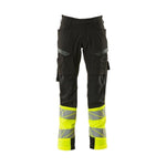 Mascot® Accelerate Safe arbejdsbukser ULTIMATE STRETCH 19379 - 510 - 01017 sort/hi - vis gul