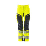 MASCOT® Accelerate Safe Arbejdsbukserer dame pasform stretch - 19078 - 511 - 17010 hi - vis gul/mørk marine