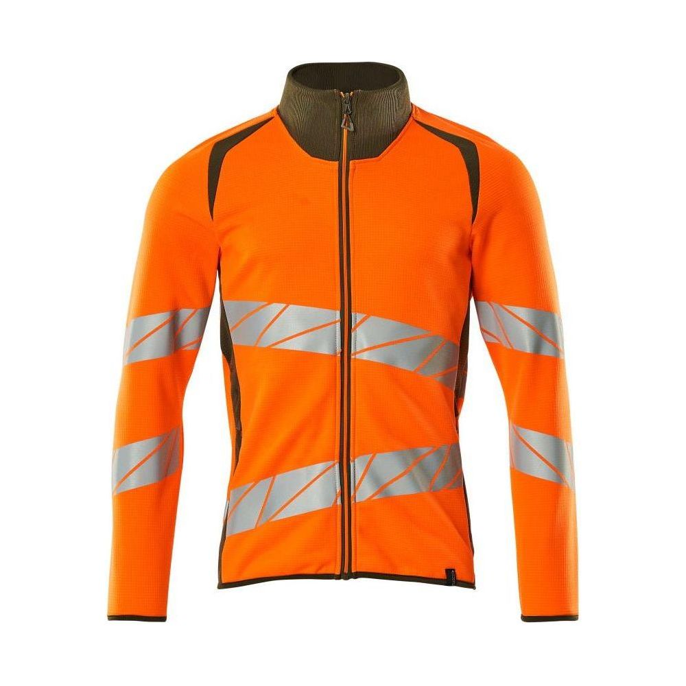 Mascot® Accelerate Safe - Sweatshirt med lynlås, moderne pasform - 19184 - 781 - hi - vis - Sikkerhedsgiganten