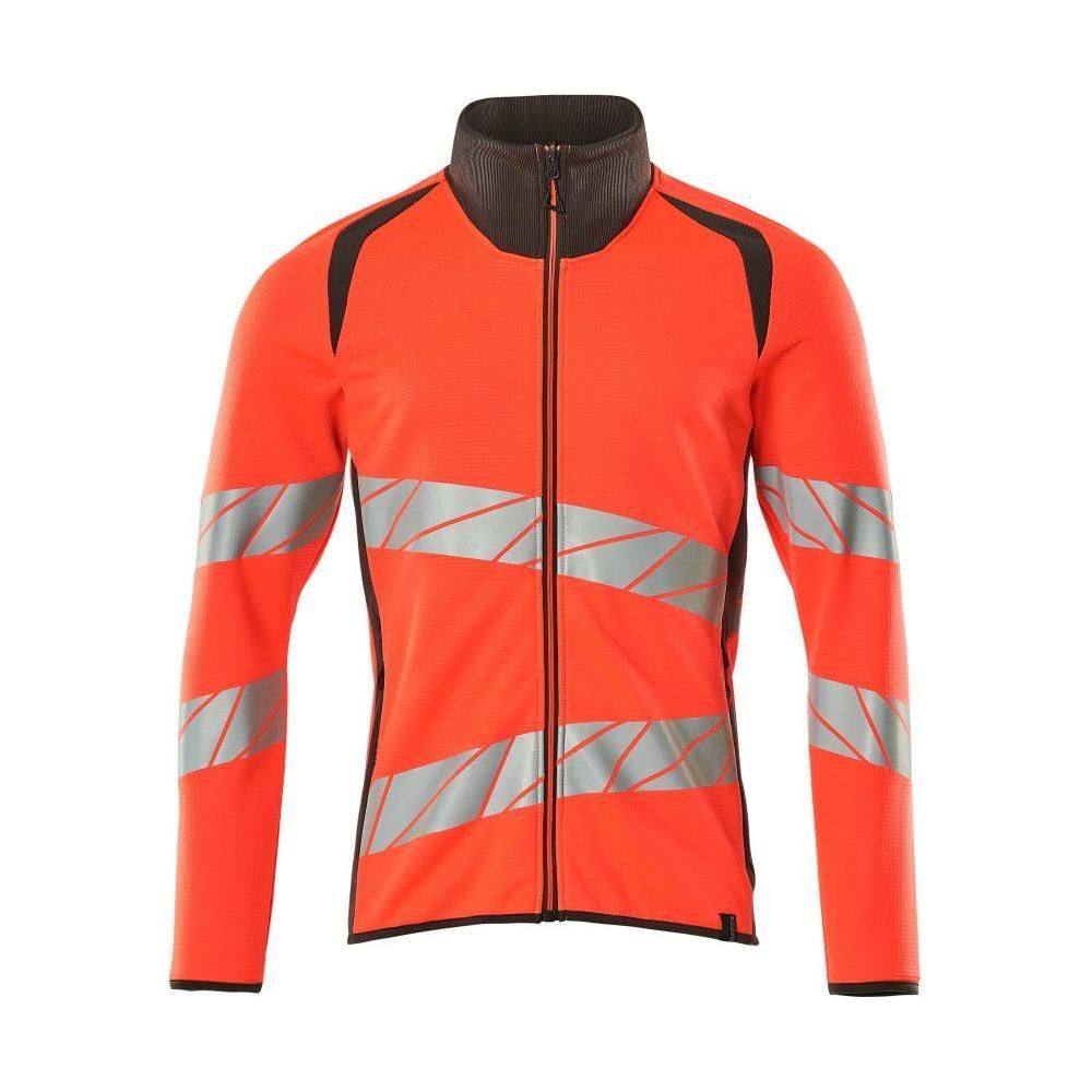 Mascot® Accelerate Safe - Sweatshirt med lynlås, moderne pasform - 19184 - 781 - hi - vis - Sikkerhedsgiganten