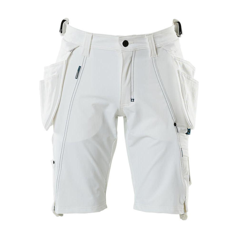 Mascot® Advanced Shorts, aftagelige hængelommer, Stretch, hvid 17149 - 311 - Sikkerhedsgiganten