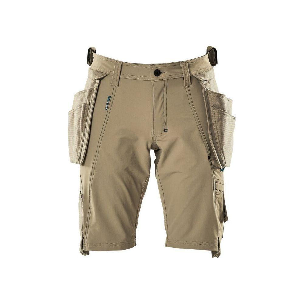 Mascot® Advanced Shorts, aftagelige hængelommer, Stretch, lys kaki 17149 - 311 - Sikkerhedsgiganten