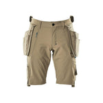 Mascot® Advanced Shorts, aftagelige hængelommer, Stretch, lys kaki 17149 - 311 - Sikkerhedsgiganten