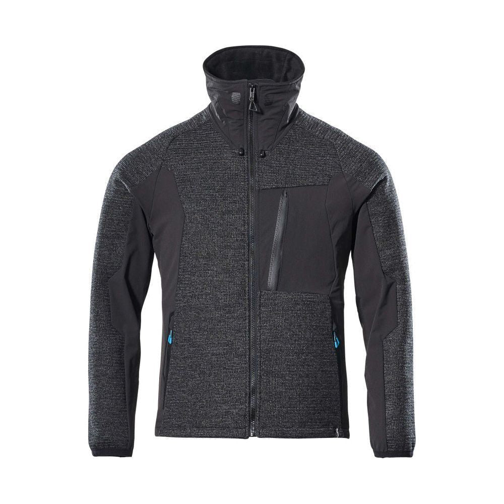 Mascot® Advanced Strikjakke med lynlås - mørk marine/sort 17105 - 309 - Sikkerhedsgiganten