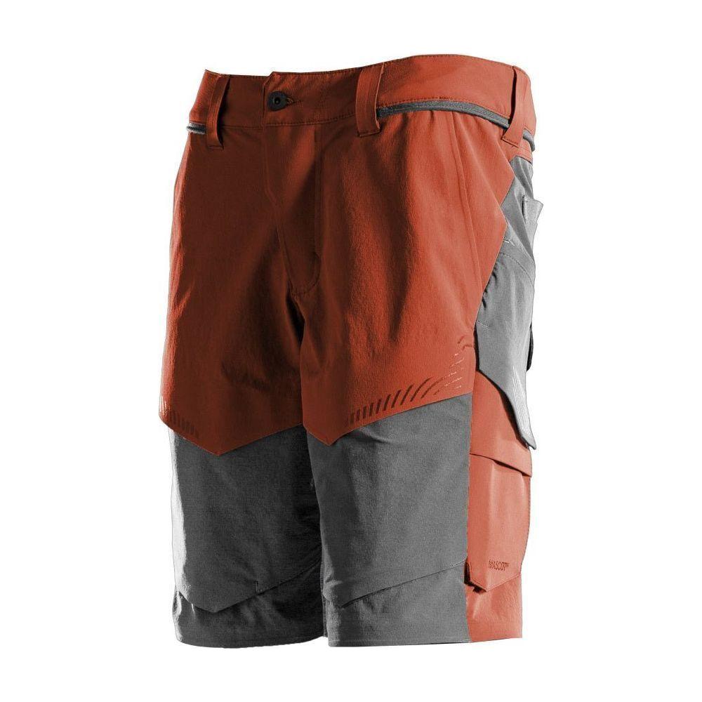 Mascot® Customized Shorts, Stretch, lav vægt 22149 - 605 - efterårsrød/stengrå - Sikkerhedsgiganten