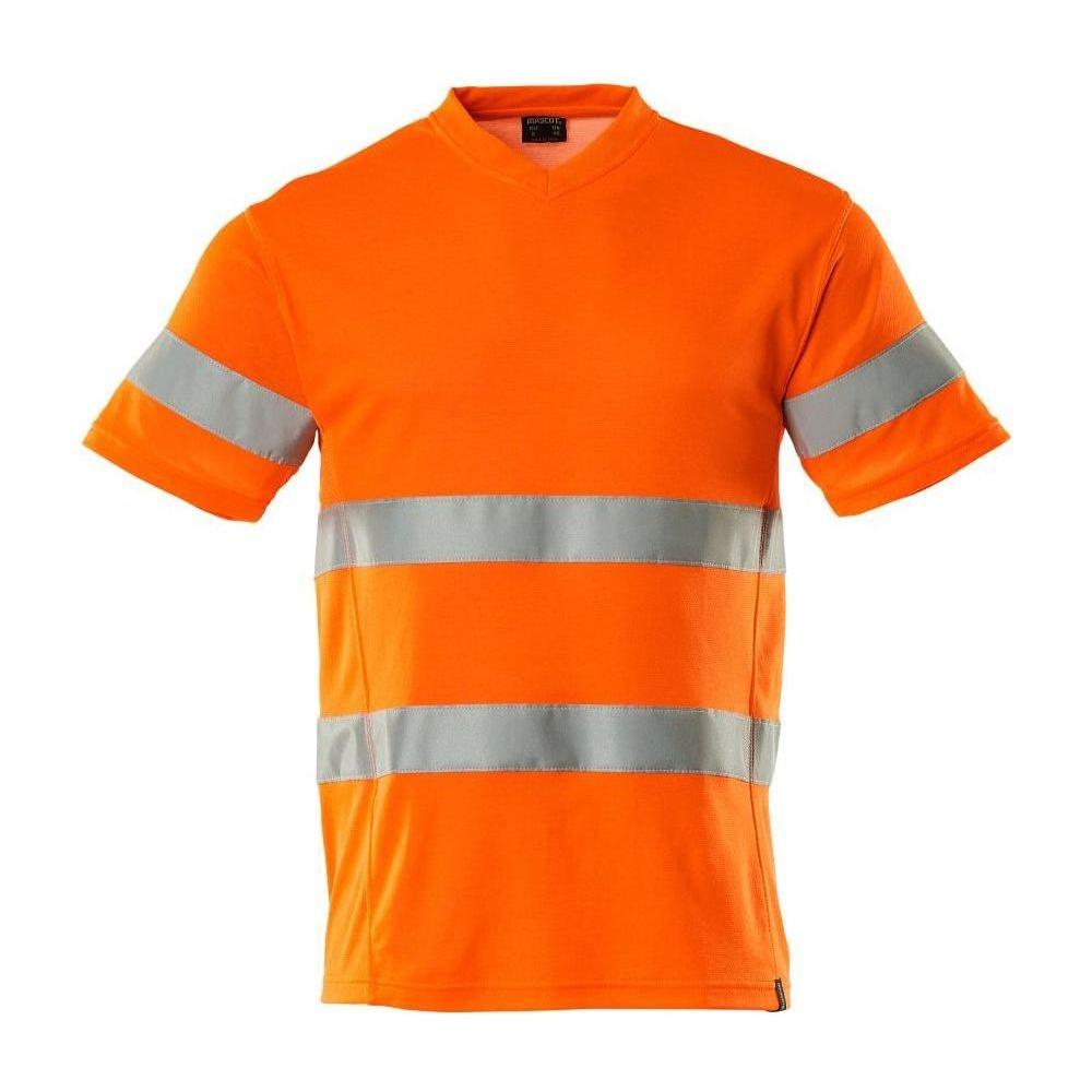 Mascot® Safe Classic T - shirt, V - hals, moderne pasform T - shirt 20882 - 995 - Sikkerhedsgiganten