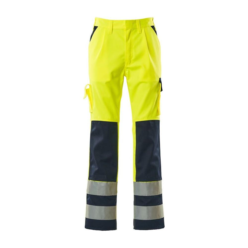 Mascot® Safe Compete Olinda arbejdsbukser med knælommer 07179 - 470 - 171 hi - vis gul/marine - Sikkerhedsgiganten