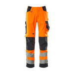 Mascot® Safe Supreme Kendal Arbejdsbukser 15579 - 860 - 14010 hi - vis orange/mørk marine - Sikkerhedsgiganten