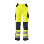 Mascot® Safe Supreme Kendal Arbejdsbukser 15579 - 860 - 17010 hi - vis gul/mørk marine - Sikkerhedsgiganten