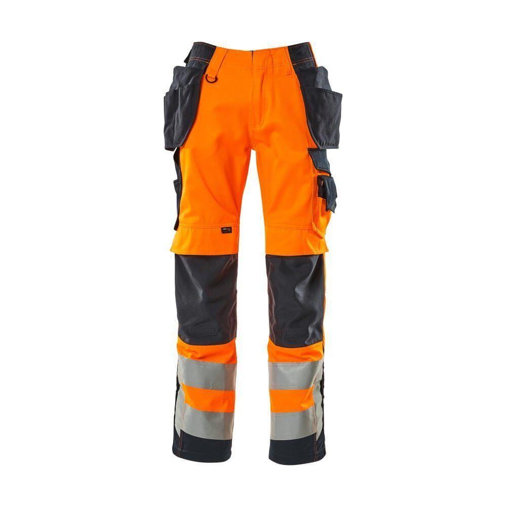 Mascot® Safe Supreme Wigan Håndværkerbukser 15531 - 860 - 14010 hi - vis orange/mørk marine - Sikkerhedsgiganten