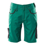 Mascot® Unique Shorts, lav vægt 18349 - 230 grøn/sort - Sikkerhedsgiganten