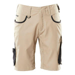 Mascot® Unique Shorts, lav vægt 18349 - 230 lys kaki/sort - Sikkerhedsgiganten