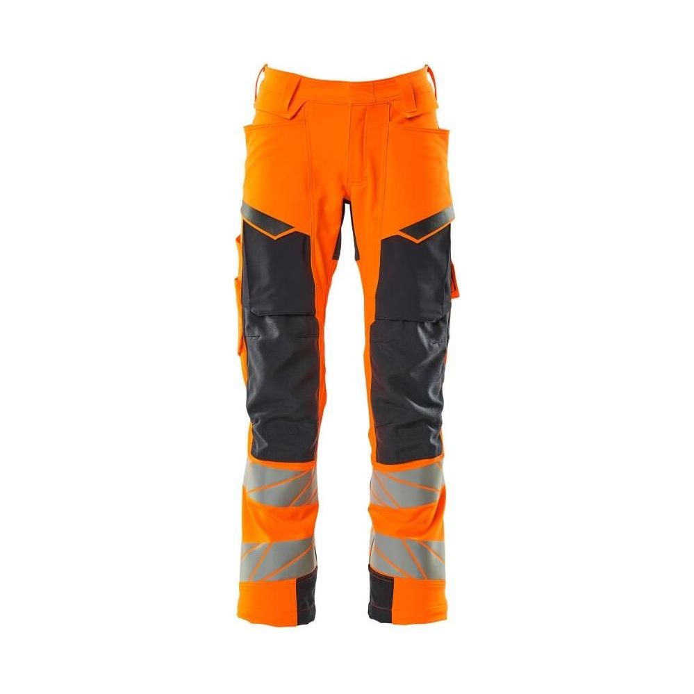 Mascot®Accelerate Safe Arbejdsbukser knælommer Full Stretch - 19079 - 511 - 14010 hi - vis orange/mørk marine