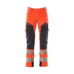 Mascot®Accelerate Safe Arbejdsbukser knælommer Full Stretch - 19079 - 511 - 22210 hi - vis rød/mørk marine