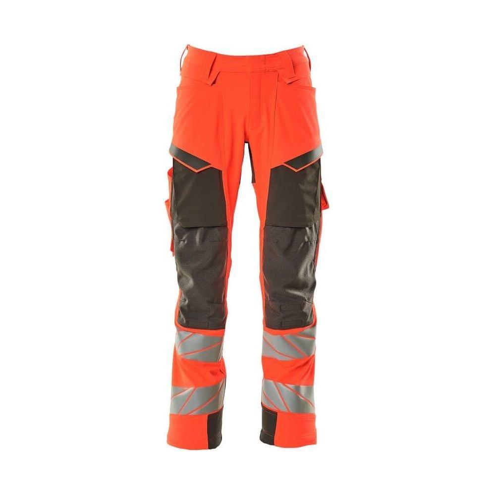 Mascot®Accelerate Safe Arbejdsbukser knælommer Full Stretch - 19079 - 511 - 22218 hi - vis rød/mørk antracit