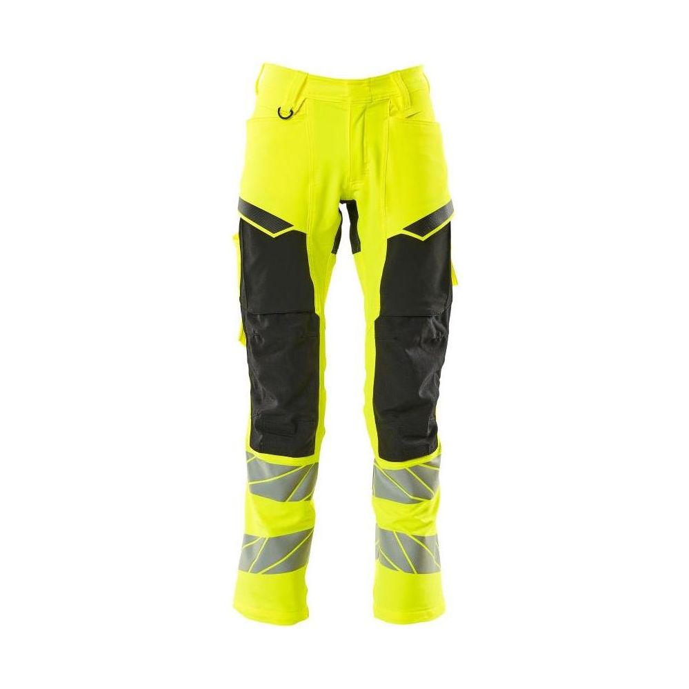 Mascot®Accelerate Safe Arbejdsbukser knælommer Full Stretch - 19479 - 711 - 1709 hi - vis gul/sort - Sikkerhedsgiganten