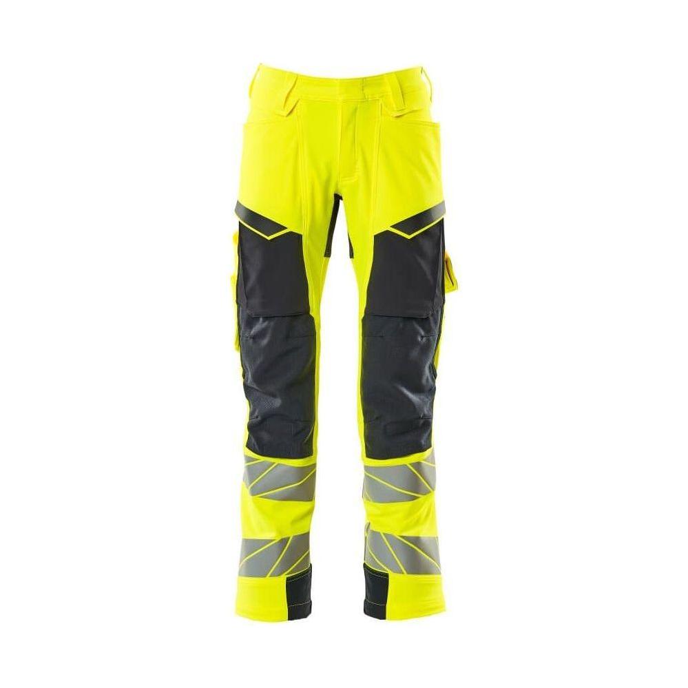 Mascot®Accelerate Safe Arbejdsbukser knælommer - hi - vis gul/mørk marine 19079 - 511