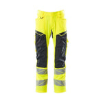 Mascot®Accelerate Safe Arbejdsbukser med knælommer 19579 - 236 - 17010 hi - vis gul/mørk marine - Sikkerhedsgiganten