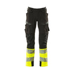 Mascot®Accelerate Safe Bukser Knælommer, Full Stretch 19179 - 511 - 0917 sort/hi - vis gul - sort/hi - vis gul