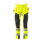 Mascot®Accelerate Safe håndværkerbukser hængelommer 19031 - 711 - 22210 - 17010 hi - vis gul/mørk marine - Sikkerhedsgiganten