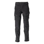 Mascot®Customized Arbejdsbukser, Knælommer, stretch 22279 - 605 - 09 sort - Sikkerhedsgiganten