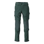 Mascot®Customized Arbejdsbukser, Knælommer, stretch 22279 - 605 - 34 skovgrøn - Sikkerhedsgiganten