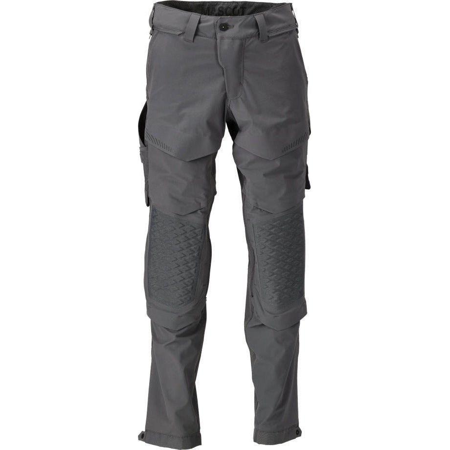 Mascot®Customized Arbejdsbukser, Knælommer, stretch 22279 - 605 - 85 stengrå - Sikkerhedsgiganten