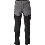 Mascot®Customized Arbejdsbukser, Knælommer, stretch 22279 - 605 - 8909 stengrå/sort - Sikkerhedsgiganten