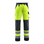Mascot®Safe Light Maitland Arbejdsbukser 15979 - 948 - 17010 hi - vis gul/mørk marine - Sikkerhedsgiganten