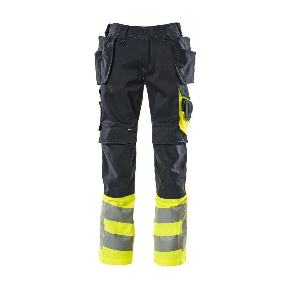 Mascot®Safe Supreme Bukser hængelommer 17531 - 860 - 01017 mørk marine/hi - vis gul - Sikkerhedsgiganten